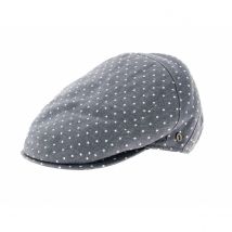 Casquette plate à pois - Doria 1905 - 57 cm - lin/4coton - Italie
