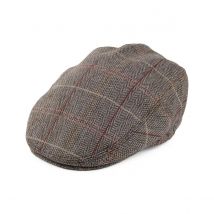 Casquette Plate laine Somerset brun - Jaxon - M - 56/57 cm - Laine - Chine