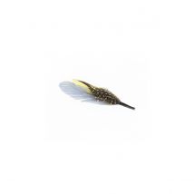 Garniture de chapeau - Plume jaune
