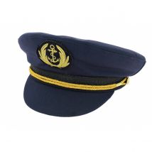 Casquette de Marin Comodore BleuMarine - Traclet - 59 cm - Polyester/Coton - Europe