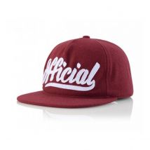 Casquette Snapback Skate Logo Bordeaux - Official - Taille unique - Laine - Chine