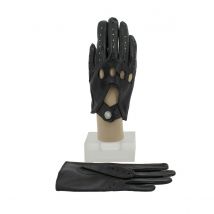 Gants de Conduite Cuir d'Agneau Noir - Glove story