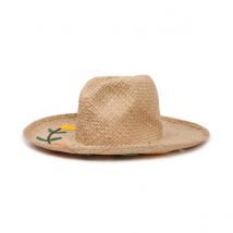 Chapeau Fedora Jenna Tan Raphia - Brixton - 56 cm - Paille - Chine