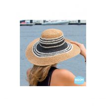 Capeline Betina Bicolore Fibres Naturelles - Rigon Headwear - 58 cm - fibres naturelles/polyester - Chine