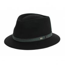 Chapeau Traveller Touring Noir Crambes - 57 cm - Feutre laine - France