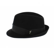 Chapeau Cosne Trilby Feutre Lapin Noir Fléchet - 55 cm - Feutre poil - Europe