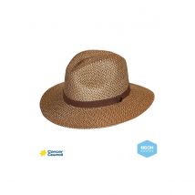 Chapeau Traveller Lightweight Fibres Naturelles Chocolat - Rigon Headwear - 57-59 cm - Fibres naturelles/polyester - Chine