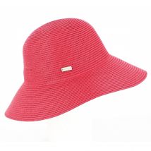 Capeline Marie Cossamer Rouge - Betmar - Taille unique - paille papier/polypropylène/polyester - Chine