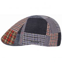 Casquette Texas Brushed Patchwork - Stetson - XXL - 62/63 cm - lin /2laine vierge /laine /1coton/soie - Bulgarie