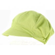 Casquette Gavroche Paola Lin Vert Anis - Crambes - Taille unique - lin/4coton - Italie