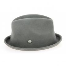 Chapeau Porkpie Spearfish Feutre Laine Gris Stetson