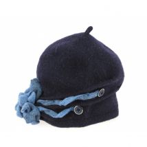 Chapeau Béret Kaylee Laine Marine Traclet - Taille unique - laine - Italie