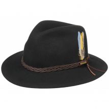 Chapeau Newark Stetson noir - S - 54/55 cm - Vitafelt - Etats Unis d'Amérique