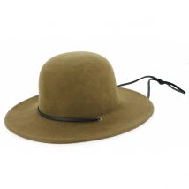 Capeline Mixte Tiller Feutre Laine Olive/Noir Brixton - 60 cm - Feutre laine - Chine