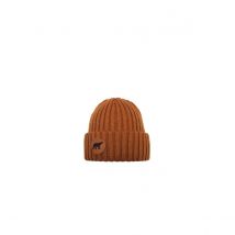 Bonnet à Revers Björn Laine Merino Cognac Super Yellow - Taille unique - Laine Mérino - Finlande