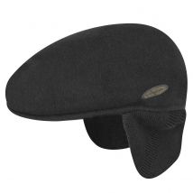 Casquette cacheoreilles noir - Kangol - L - 58/59 cm - Laine - Chine