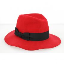 Chapeau Traveller Femme Calixa Feutre Laine Rouge Traclet