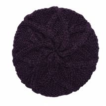 Béret The Bobbie Aubergine Coal - Taille unique - Acrylique - Chine