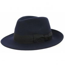 Chapeau Fedora O Goldwin Feutre Laine Marine Herman - 61 cm - Feutre Laine - Italie