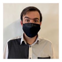 Masque Bleu/Noir Fantaisie Élastique Noir Traclet - Taille unique - élasthanne - polyester - polyamide - France