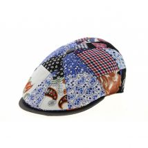 Casquette 8 Côtes Patchwork Coton/Lin Traclet - 57 cm - Lin/Coton - Italie