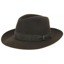 Chapeau Umberto Feutre Poil Marron Borsalino - 59 cm - Feutre Poil - Italie