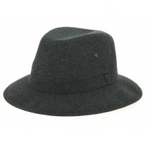 Chapeau Safari Chambray Noir Coton Crambes - M - 56/57 cm - Coton/Polyester - France