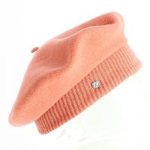 Beret Parisienne Héritage par Laulhère - Corail - Taille unique - Laine - France