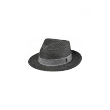 Chapeau Fedora Reedley Noir - Stetson - M - 56/57 cm - Viscose - Chine