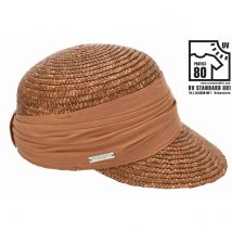 Casquette Paille Naturelle Cuivre - Seeberger - Taille unique - Paille - Chine