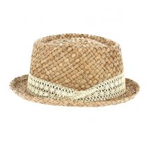 Chapeau Porkpie Moha Paille Naturelle - Traclet - Taille unique - Paille - Italie
