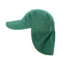 Casquette Saharienne Assouan Coton Vert Bouteille - Traclet - Taille unique - 9,5 cm - Angleterre