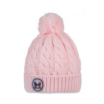 Bonnet à Pompon Cervino Pour Bébé Rose - Pipolaki