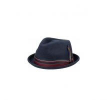 Chapeau Trilby Woolfelt Detroit Marine - stetson - S - 54/55 cm - Feutre laine - Chine