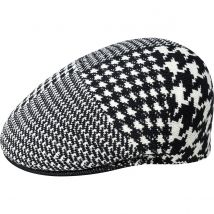 Casquette Plate Aba noir/blanc - Kangol - L - 58/59 cm - Modacrylique/polyestère/acrylique/laine - Taiwan