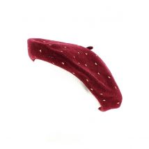 Béret fantaisie laine bordeaux - Traclet - Taille unique - Laine - Italie
