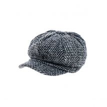 Casquette Gavroche Clèves Chevrons bleu navy - Traclet