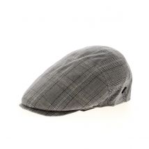 Casquette Plate Capri Grise à Carreaux - Traclet - 60 cm - polyester/viscose/2lin - Europe