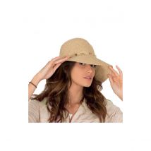 Chapeau Cloche Bohemian Naturel House Of Ord - 57-59 cm - Fibres naturelles/Polyster - Chine