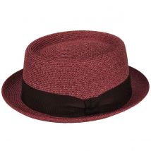 Chapeau porkpie Waits Copper BAILEY - Bailey - Rouge chiné - M - 57/58 cm - papier/polypropylène - Chine