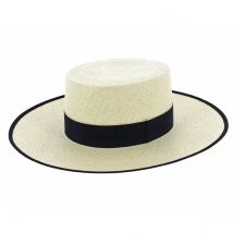 Chapeau Cordobes Panama Ruban Noir - 61 cm - Panama - Equateur