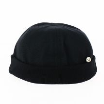 Bonnet Docker Picoti Coton Noir - Flechet - Taille unique - Coton - Portugal