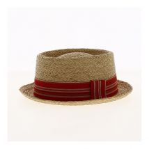 Chapeau Pork Pie Pilou Paille Naturelle - Traclet