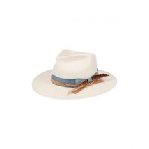Chapeau Cowboy Toyo Blanc crème - Stetson - M - 56/57 cm - Viscose - Chine