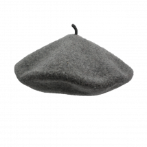 Béret Classique Gris Clair Chiné - Le Béret Français - Taille unique - Laine - France