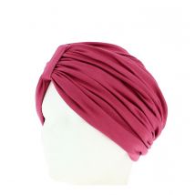 Turban chimiothérapie Sultan Rose Framboise - Traclet - Taille unique - 9bambou/élasthanne - Europe