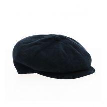 Casquette Gavroche Herman en Alcantara Bleue Marine - Traclet - 59 cm - Polyester polyuréthane (Alcantara) - Belgique