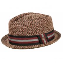 Chapeau Porkpie Diamond Wilson Paille Raphia - Göttmann - 57 cm - Paille - Chine