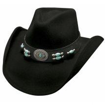 Chapeau Cowboy Jewel of the West Feutre Noir - Bullhide