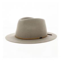 Chapeau Traveller Wesley Feutre Laine Beige Safari - Brixton - 56 cm - feutre laine - Chine